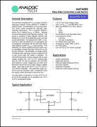 Click here to download AAT4280IGU-3-T1 Datasheet