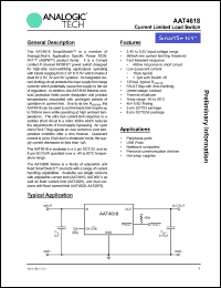 Click here to download AAT4618IGV-1-T1 Datasheet