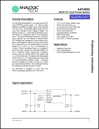 Click here to download AAT4650IHS-B1 Datasheet