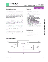 Click here to download AAT3215IGV-2.85-T1 Datasheet