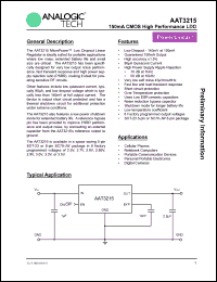 Click here to download AAT3215IJS-285-T1 Datasheet