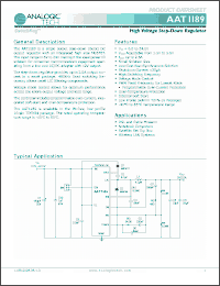 Click here to download AAT1189IRN-0.6-T1 Datasheet