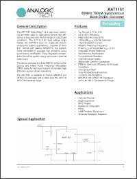 Click here to download AAT1151IVN-1.8-T1 Datasheet