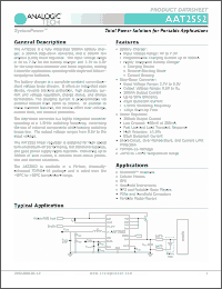 Click here to download AAT2552IRN-CAE-T1 Datasheet