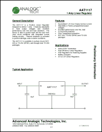 Click here to download AAT1117XMY-3.3-T1 Datasheet