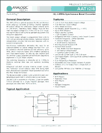 Click here to download AAT1218ITP-1.2-T1 Datasheet