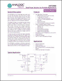 Click here to download AAT2550ISK-CAA-T1 Datasheet