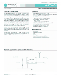 Click here to download AAT4684ITP-6.5-T1 Datasheet