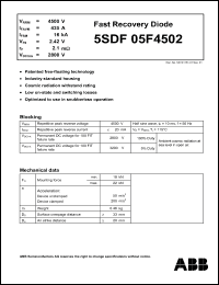 Click here to download 5SDF05F4502 Datasheet
