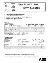 Click here to download 5STP04D5200 Datasheet