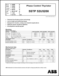 Click here to download 5STP52U5200 Datasheet