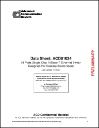 Click here to download ACD81024 Datasheet
