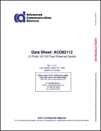 Click here to download ACD82112 Datasheet