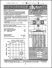 Click here to download DMEG250 Datasheet