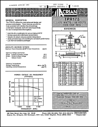 Click here to download TPR175 Datasheet