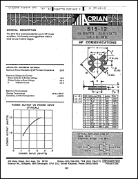 Click here to download S15-12 Datasheet