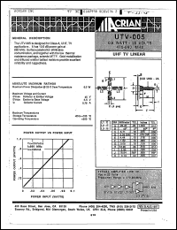 Click here to download UTV-005 Datasheet