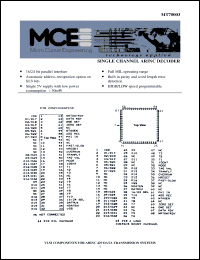 Click here to download MT70003 Datasheet