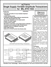 Click here to download ACT4419FP Datasheet