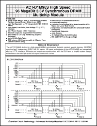 Click here to download ACT-D1M96 Datasheet