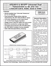 Click here to download ARX4810 Datasheet