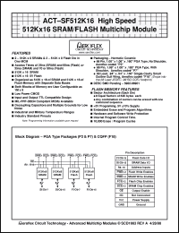 Click here to download ACT-SF512K16N-26F18 Datasheet