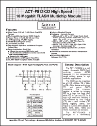 Click here to download ACTF512K32 Datasheet