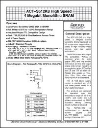 Click here to download ACT-S512K8N-025F3C Datasheet