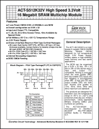 Click here to download ACT-S512K32V Datasheet