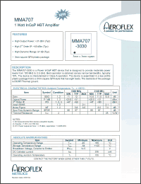 Click here to download MMA707-3030 Datasheet