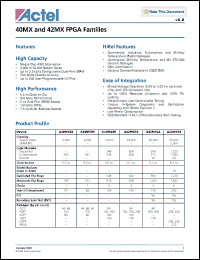 Click here to download A42MX36-FPL100 Datasheet