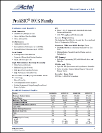 Click here to download A500K050-PQ208 Datasheet