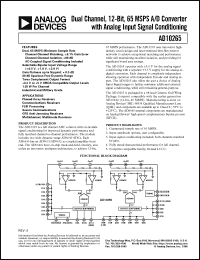 Click here to download AD10265 Datasheet