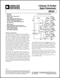 Click here to download AD5203 Datasheet