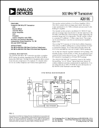 Click here to download AD6190 Datasheet