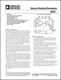 Click here to download AD630 Datasheet