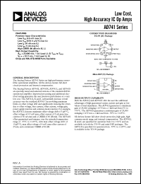 Click here to download AD741 Datasheet