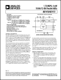 Click here to download AD7472 Datasheet