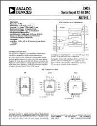 Click here to download AD7543GKNZ Datasheet