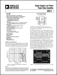 Click here to download AD813 Datasheet