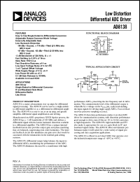 Click here to download AD8138 Datasheet