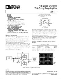 Click here to download AD817ARZ Datasheet