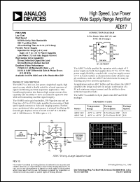 Click here to download AD817ANZ Datasheet