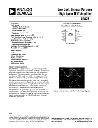Click here to download AD825 Datasheet