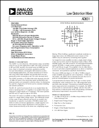 Click here to download AD831 Datasheet