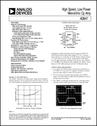 Click here to download AD847 Datasheet