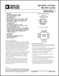 Click here to download AD848 Datasheet