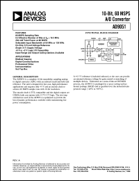 Click here to download AD9051 Datasheet