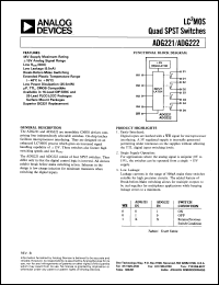 Click here to download ADG221KRZ Datasheet