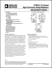 Click here to download ADG406 Datasheet